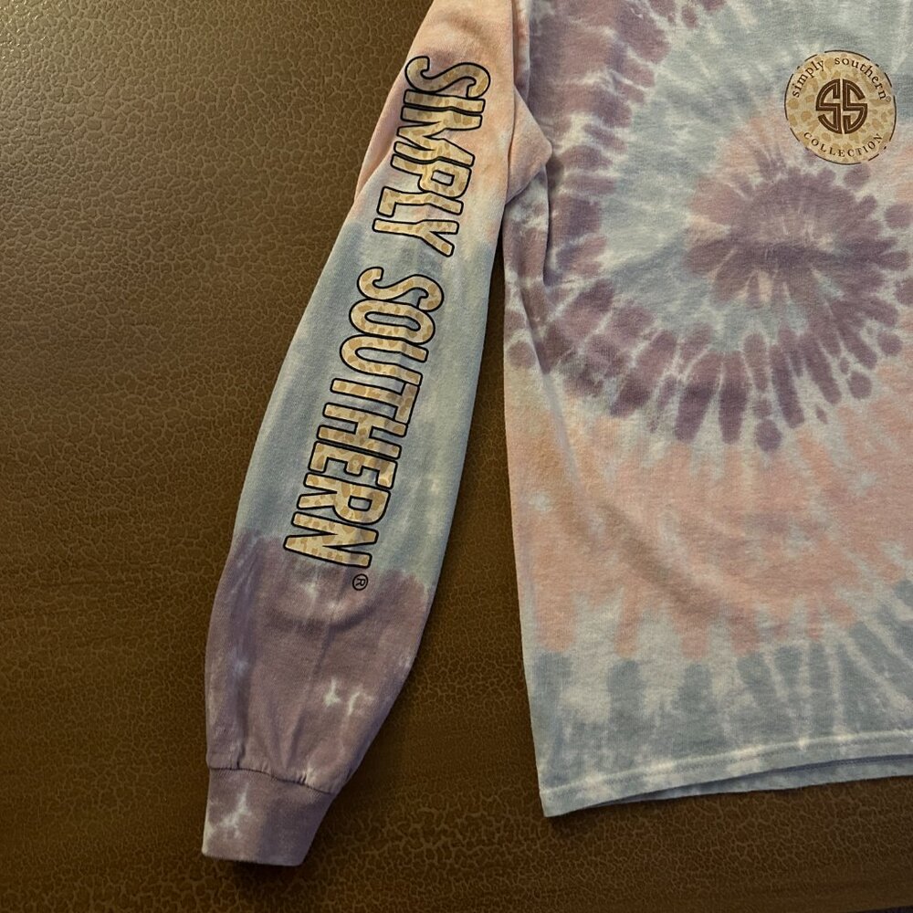 Simply Southern Collection - Tie Dye Long Sleeve TShirt - Sloth - Picture 4 of 4